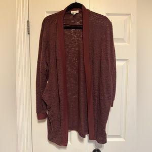 Burgundy Cardigan (lightweight)